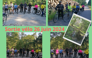 Sortie Vélo le 26 juin 2024